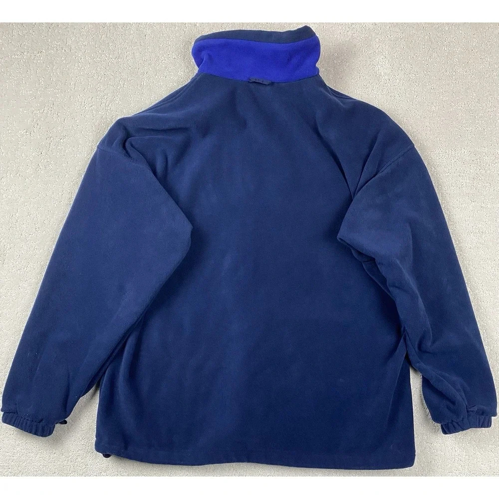 Vintage Columbia 3 in 1 Jacket Mens XL Blue Orange Fleece Interchange Hooded 90s